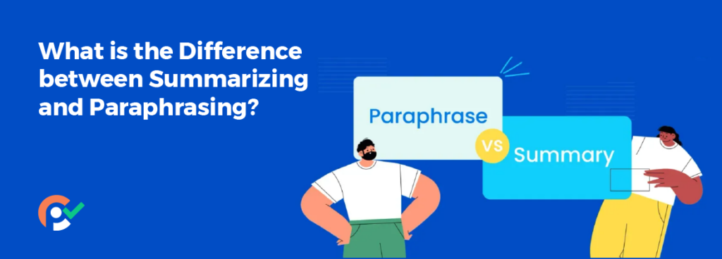 paraphrasing vs summarizing - Banner Image